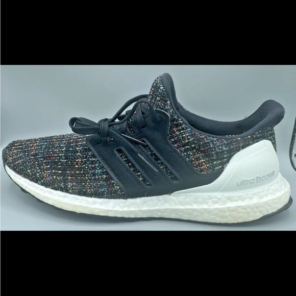 Men’s Size 7.5 - adidas UltraBoost 4.0 Black Multicolor 2019 - F35232 - Picture 4 of 14